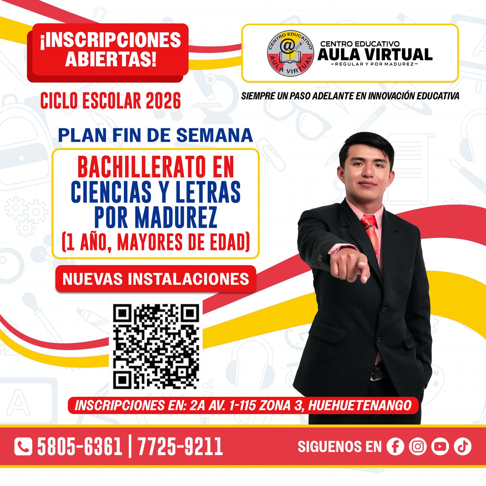 Bachillerato en Ciencias y Letras (1 año, Mayores de edad)