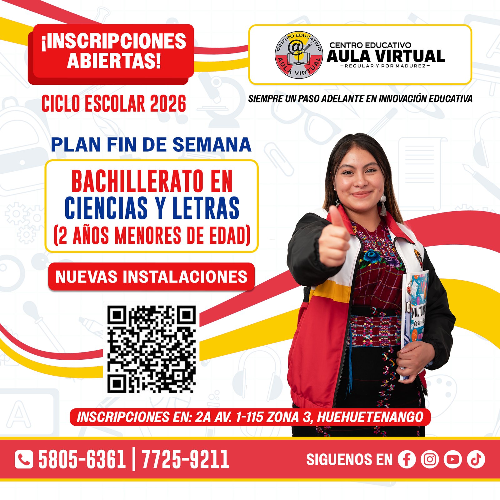 Bachillerato en Ciencias y Letras (2 años, Menores de edad)